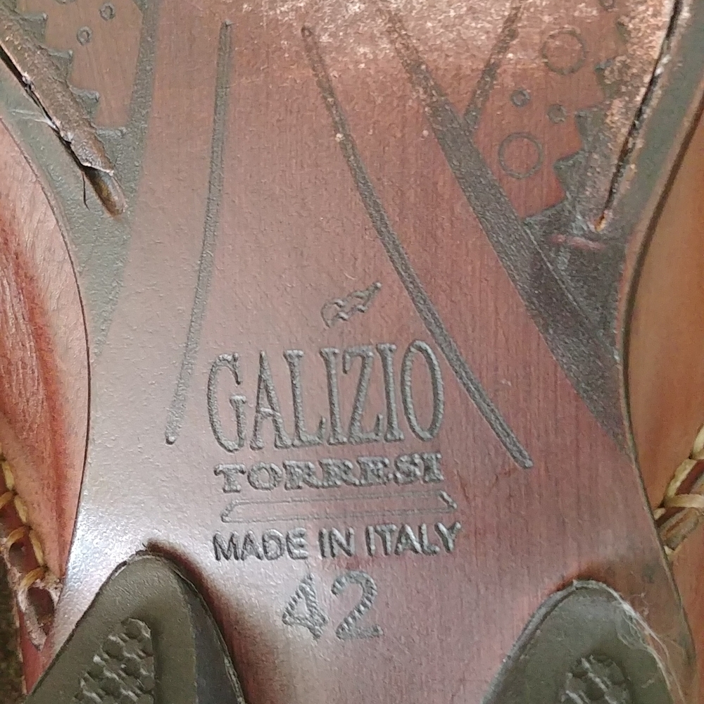 Like new GalizioTorresi hand stiched Leather shoes, size 42, Made in Italy - Picture 14 of 16